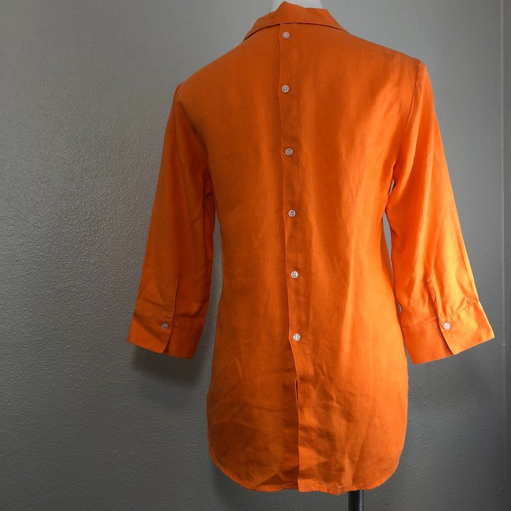 Searle Linen Split Button Back Blouse *K40 - image 2